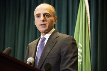 Saudi Ambassador to the United States Adel Al-Jubeir speaks about Saudi Arabia carrying out air strikes in Yemen against the Houthi militias who have seized control of the nation, during a news conference in Washington March 25, 2015. (Reuters)