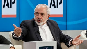 ranian Foreign Minister Mohammad Javad Zarif, gestures as he speaks during a panel discussion "The Geopolitical Outlook" at the World Economic Forum, Friday, Jan. 23, 2015. (AP)