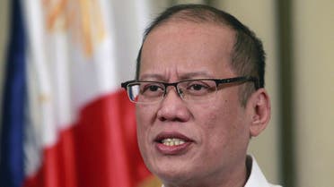 Philippines' President Benigno Aquino delivers a nationwide televise statement on the Comprehensive Agreement on the proposed Bangsamoro Basic Law at the presidential palace in Manila March 27, 2015. (Reuters)