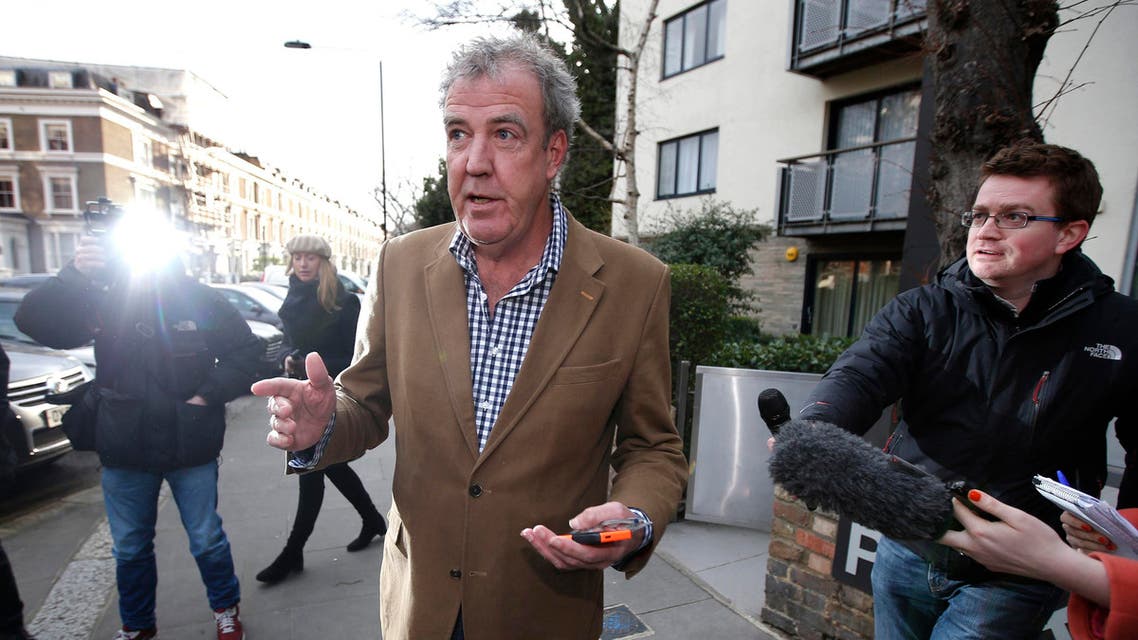 British television presenter Jeremy Clarkson leaves his home in London March 24, 2015. Reuters