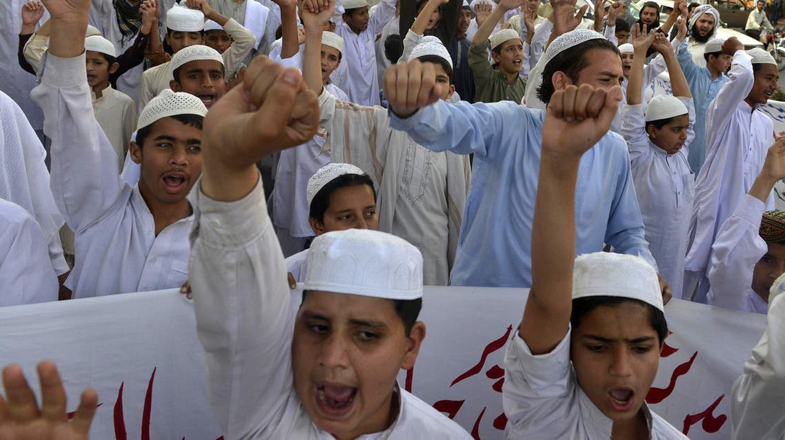 Pakistan protest in support of Saudi Yemen operation AFP
