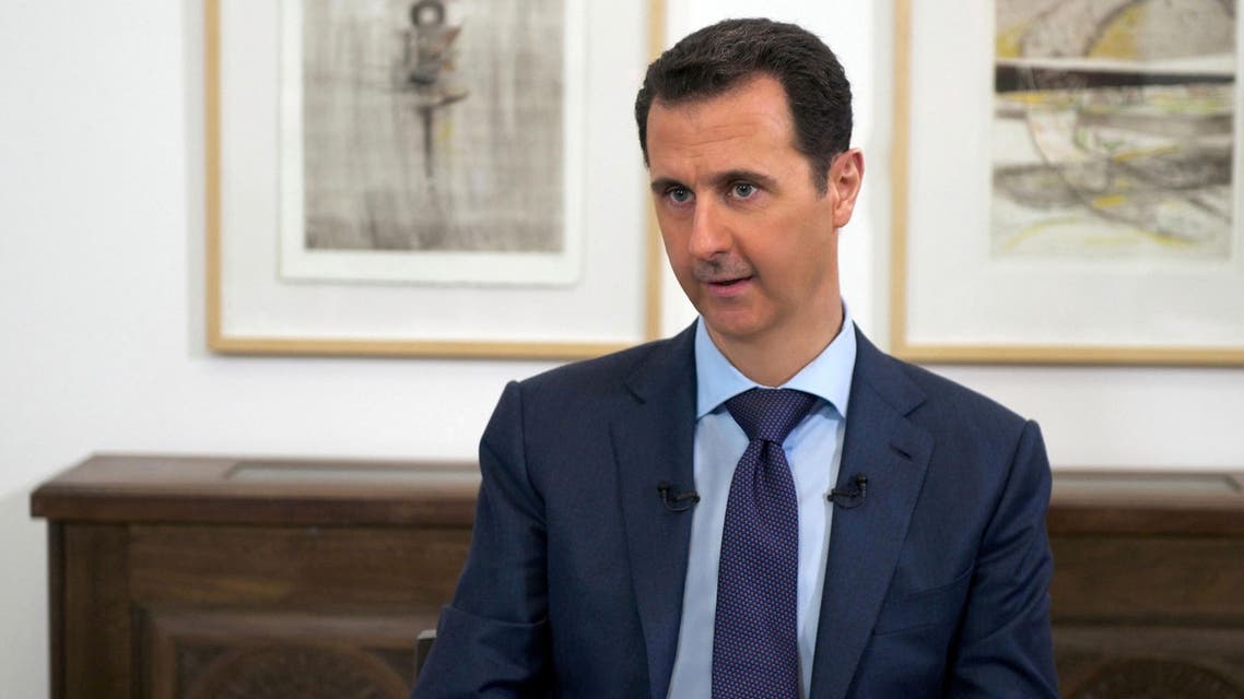 Syrian President Bashar al-Assad giving an interview to journalists from various Russian media outlets in the Syrian capital Damascus. (File: AFP)