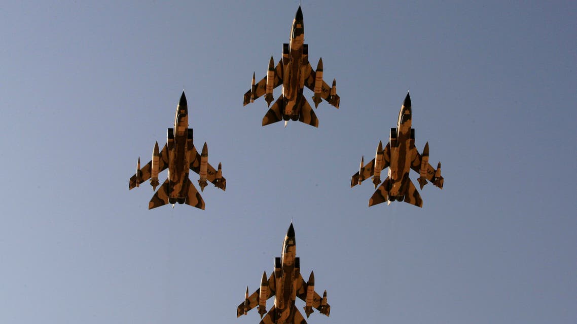 In this Sunday, Jan. 25, 2009 file photo, Tornado warplanes of the Saudi Air Force fly over the Saudi Arabian capital Riyadh during a graduation ceremony at King Faisal Air Force University. (File photo AP)