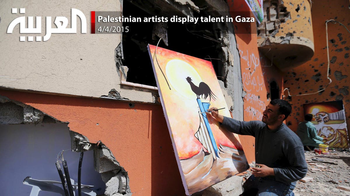 Palestinian artists display talent in Gaza 