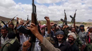 Southern People's Resistance militants loyal to Yemen's President Abd-Rabbu Mansour Hadi celebrate seizing the al-Anad air base in the country's southern province of Lahej March 22, 2015. (File: Reuters)