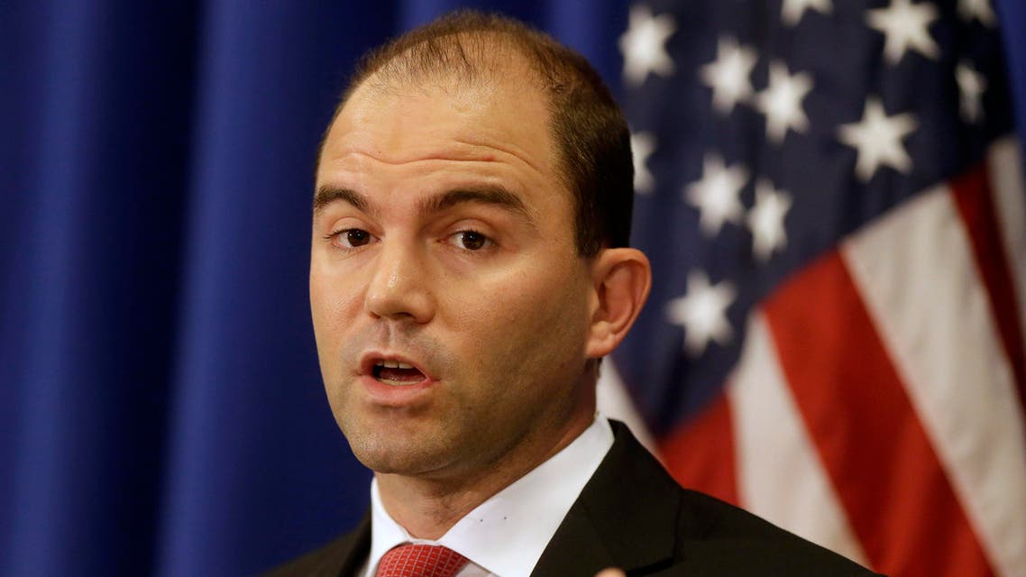Deputy National Security Adviser for Strategic Communications and Speechwriting Ben Rhodes speaks to reporters during a press briefing in 2014. (File Photo: AP)