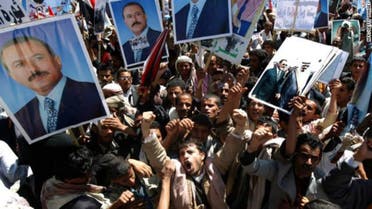 Saleh - protest 