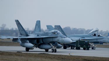 Canada's CF-188 Hornet jet fighter prepares for take off. (File: AP)