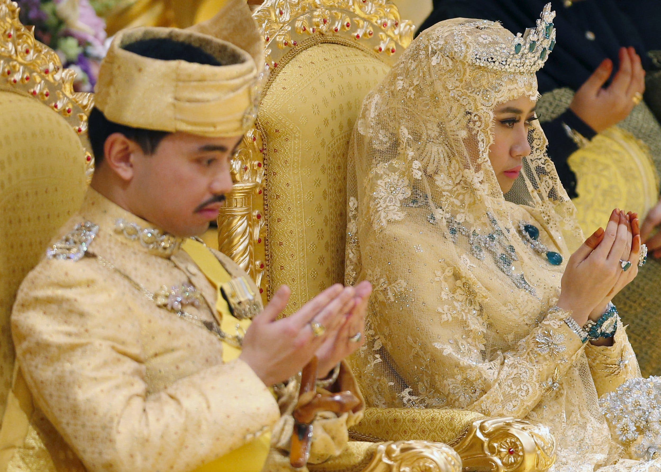 Sultan Of Brunei S Son Celebrates Wedding In Lavish Ceremony Al Arabiya English