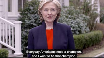 Clinton as 'champion for everyday Americans' in campaign video 