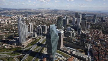 Istanbul's financial district, the Levent district, which comprises of leading Turkish companies' headquarters and popular shopping malls, is seen from the Sapphire Tower in Istanbul April 10, 2015. Turkish President Tayyip Erdogan dreams of transforming Istanbul into a financial hub that can rival Dubai or Singapore, but first he needs to win over would-be investors. Market participants say interest from small investors is on the wane, thanks to higher fees and as new flotations fail to spark interest. That's bad news for an exchange that relies on retail investors for much of its liquidity. It also raises questions about the viability of the government's drive to make Istanbul a global top-10 financial hub. Picture taken April 10, 2015. REUTERS/Murad Sezer