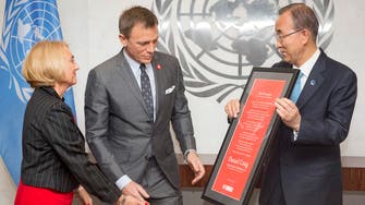 Ban Ki-moon gives 007 a special mission: to eliminate mines