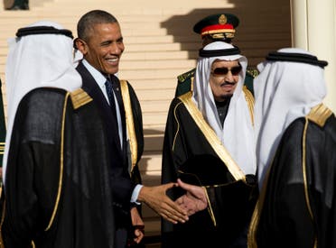 President Barack Obama meets with new Saudi Arabian King, Salman bin Abdul Aziz, at Erga Palace in Riyadh, Saudi Arabia in January. (File: AP)