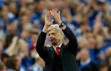 Football - Reading v Arsenal - FA Cup Semi Final - Wembley Stadium - 18/4/15 Arsenal manager Arsene Wenger applauds the fans at the end of the match Action Images via Reuters / John Sibley Livepic
