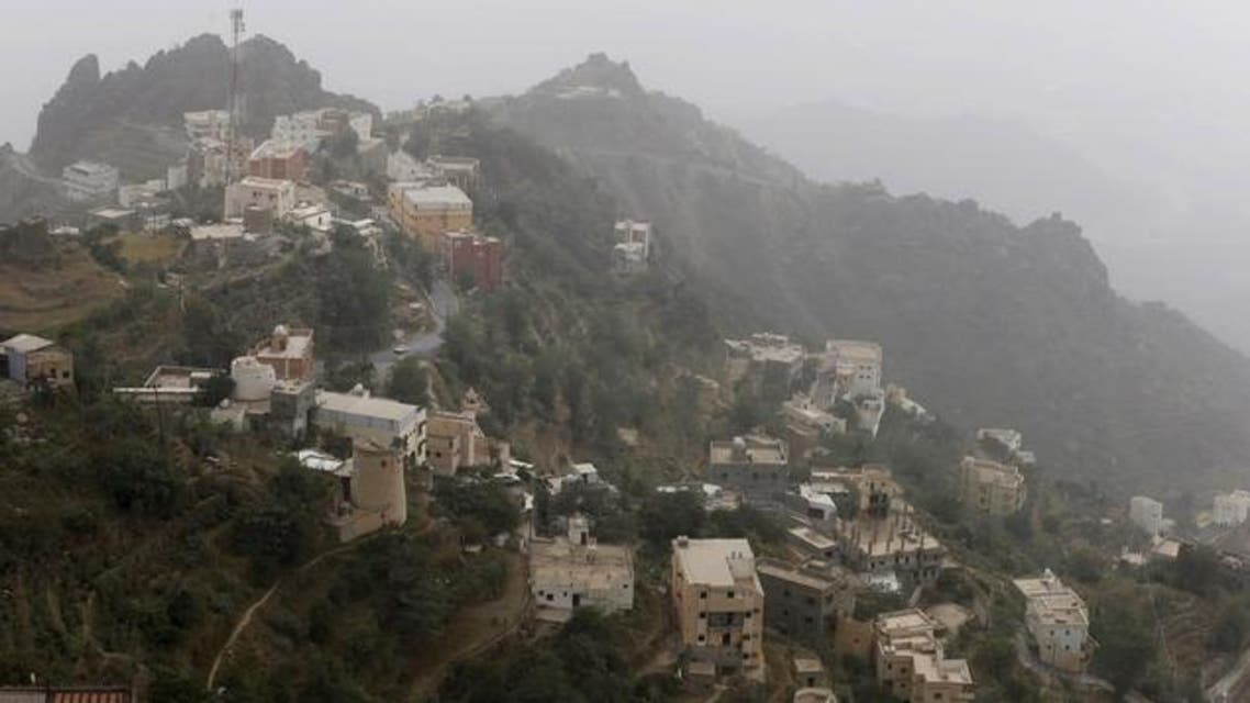 A general view of the Saudi Viva mountains at the border with Yemen April 14, 2015.