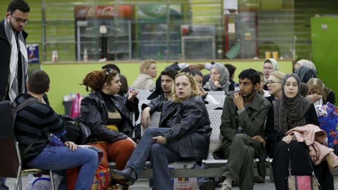People wait in the departure lounge at Sanaa International Airport, where foreigners are being evacuated from Yemen April 6, 2015. (File: Reuters)