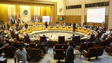 A general view of the start of the Arab defence ministers meeting in Cairo at the Arab League headquarters, April 22, 2015. (Reuters)