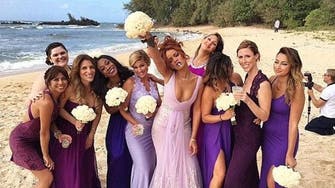 Rihanna appears as bridesmaid for assistant’s Hawaiian wedding