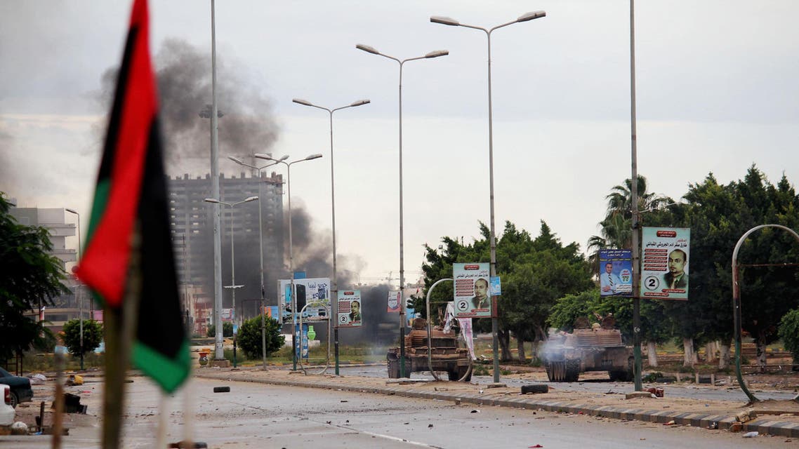 In this 2014 file photo, smoke rises during clashes between the Libyan military and Islamic militias in Benghazi, Libya. (File Photo: Libya)