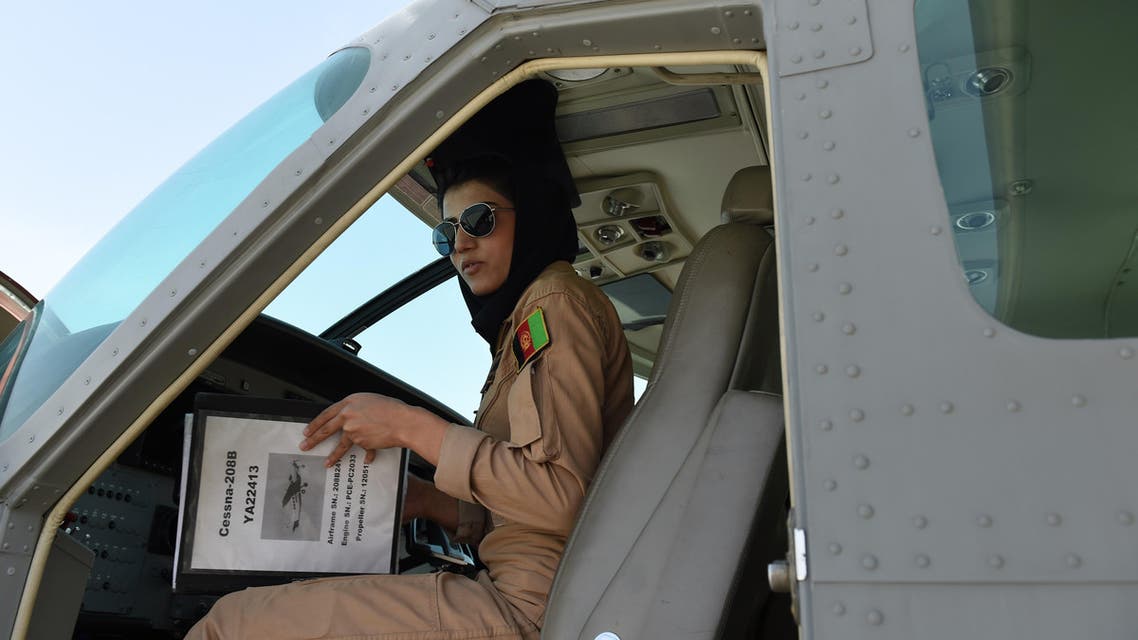 Afghanistan’s first female pilot defies threats