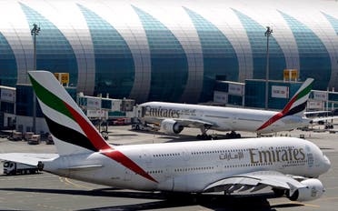 Emirates passenger planes are parked at their gates at Dubai airport in United Arab Emirates, Thursday, May 8, 2014. (File: AP)