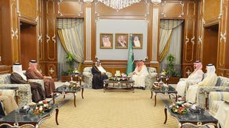 Saudi crown prince meets his Bahraini counterpart in Riyadh