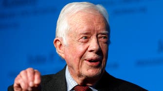Jimmy Carter meets Abbas in West Bank visit