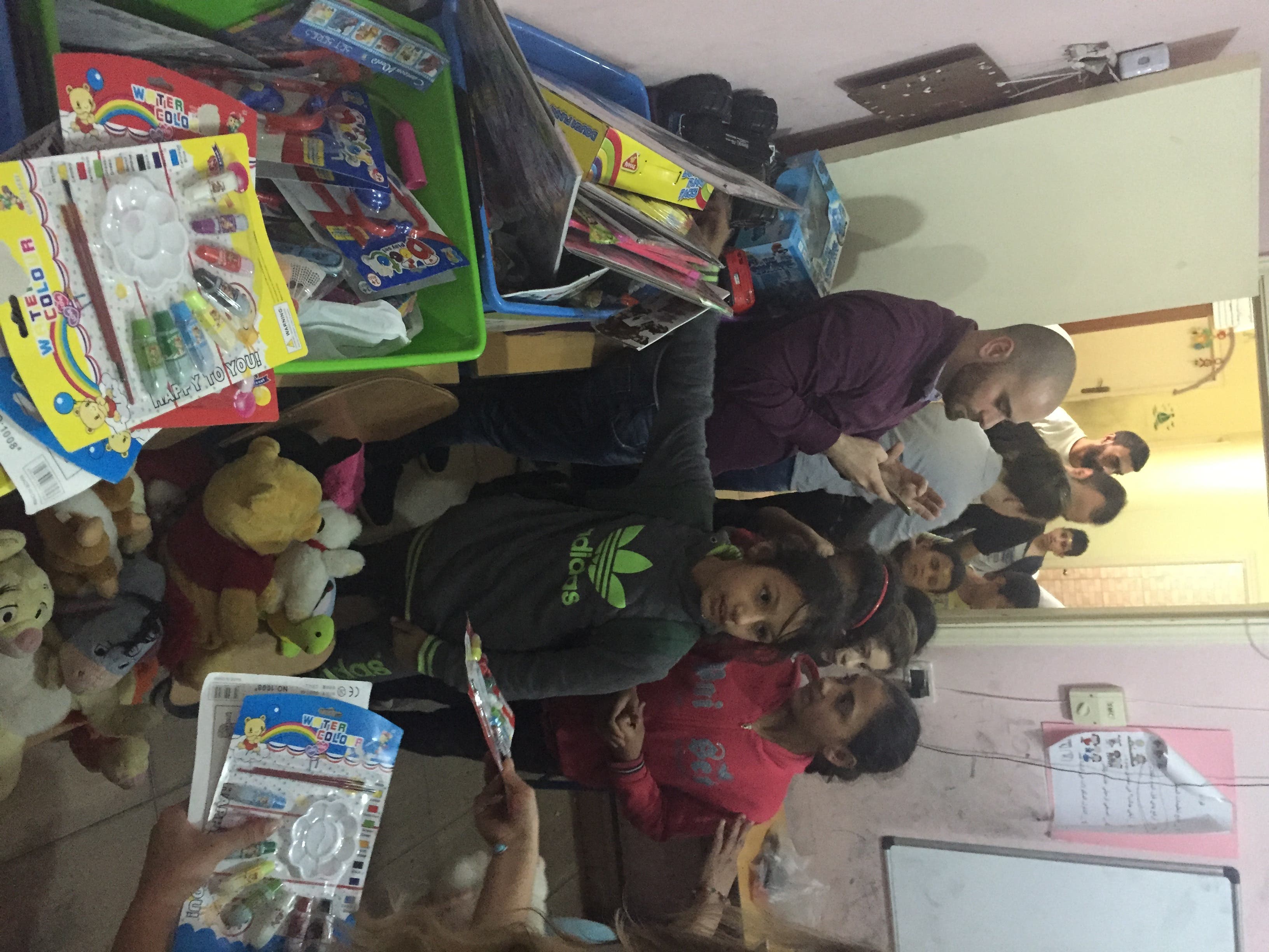 Toys With Wings distributed about 1,000 toys to Syrian children at Shatila refugee camp, Lebanon.