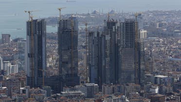 New skyscrapers under construction are pictured in Istanbul, Turkey, on April 10, 2015. (Reuters)