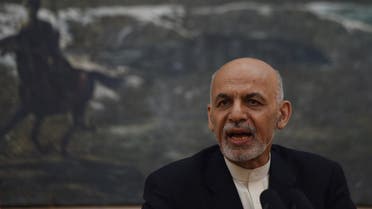  Afghan President Ashraf Ghani speaks during a press conference at the Presidential palace in Kabul on May 11, 2015. (AFP)