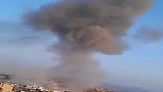 بالفيديو.. التحالف يقصف مقراً للحوثيين في تعز