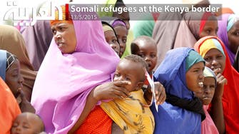 Somali refugees at the Kenya border