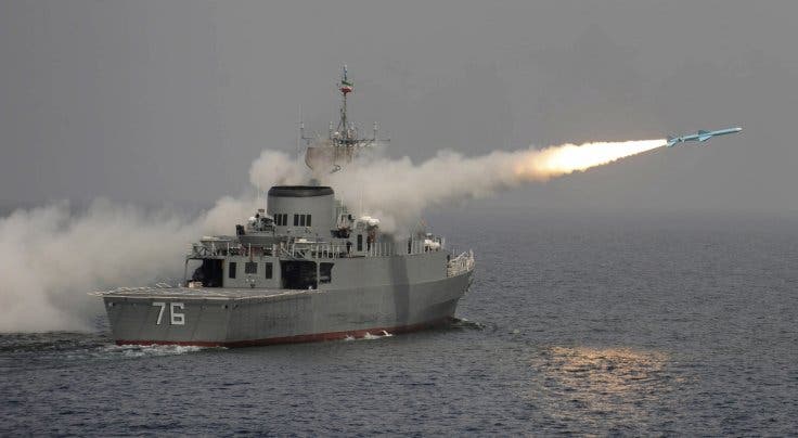 Iran naval drill missile testing Reuters