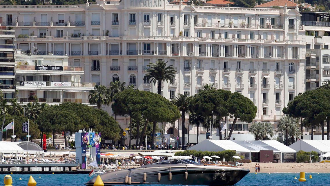 A general view shows the Miramar Cannes Croisette Hotel and beaches on the Croisette during the 68th Cannes Film Festival in Cannes. Reuters