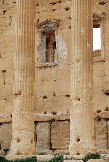 آثار اطلاق النار في تدمر