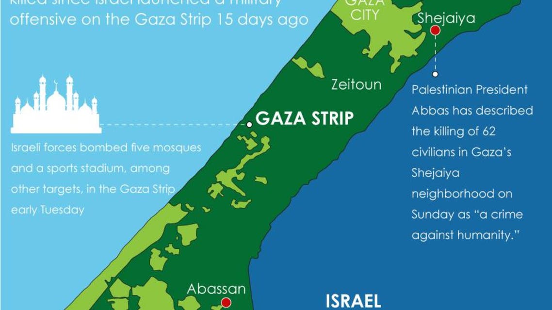 Gaza Strip offensive infographic