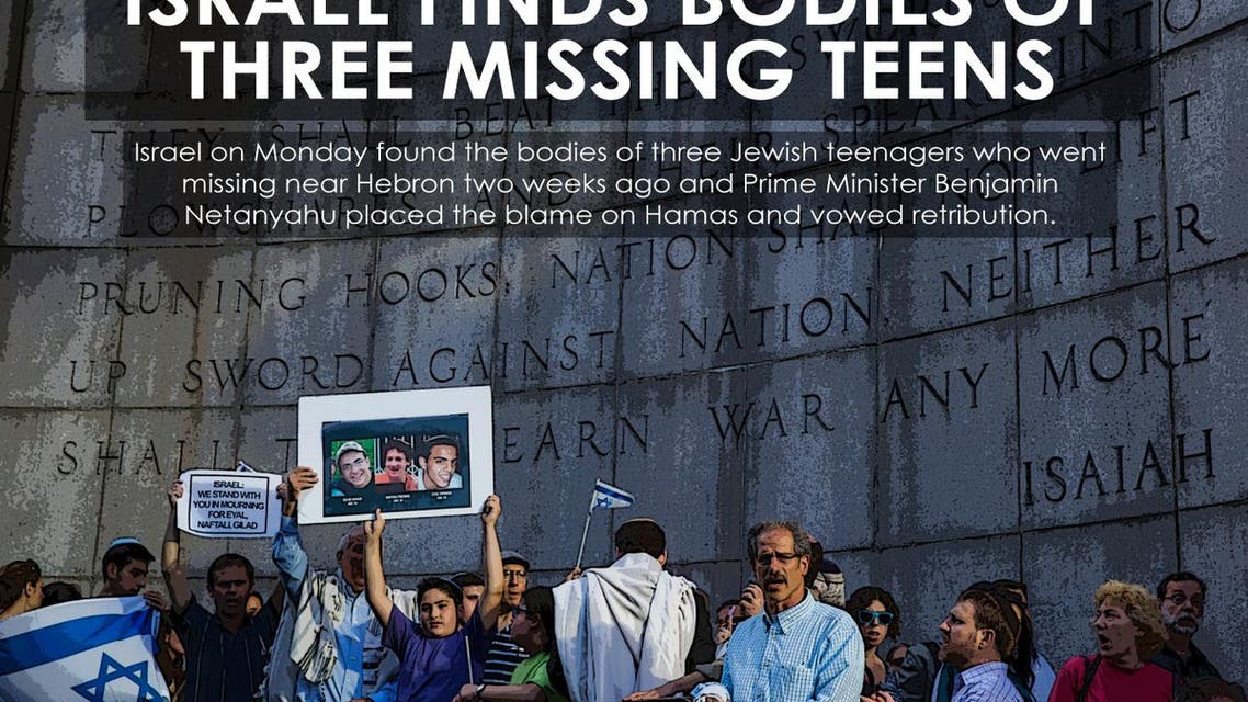 Israel finds bodies of three missing teens infographic