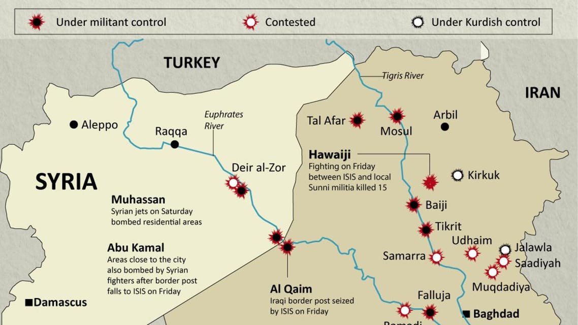 Syrian forces target ISIS infographic
