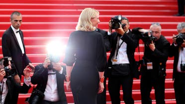 Actress Cate Blanchett poses for photographers as she arrives for the screening of the film Sicario at the 68th international film festival, Cannes, southern France, Tuesday, May 19, 2015. (AP Photo/Thibault Camus)