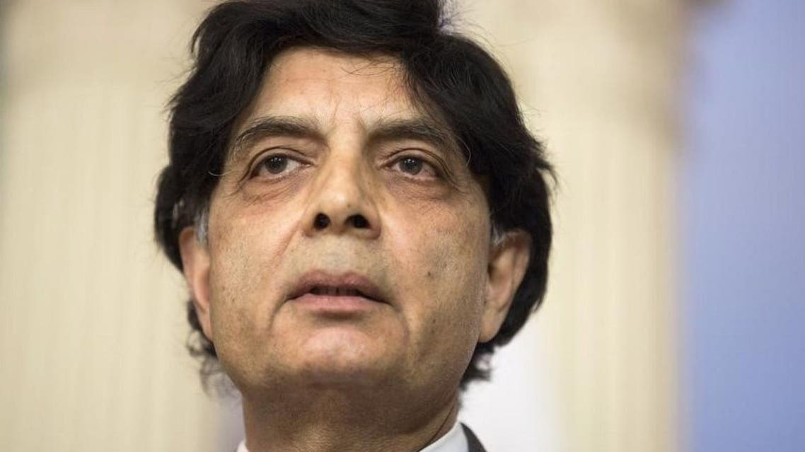 Interior Minister Chaudhry Nisar Ali Khan