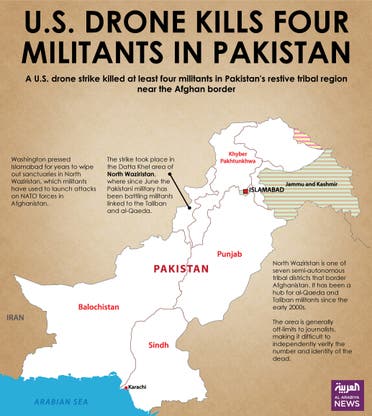 Infographic: U.S. drone kills four militants in Pakistan