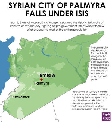 Infographic: Syrian city of Palmyra falls under ISIS