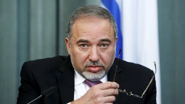 Israel's Foreign Minister Avigdor Lieberman attends a news conference after a meeting with his Russian counterpart Sergei Lavrov (not pictured) in Moscow, Russia in this January 26, 2015 file photo. Reuters