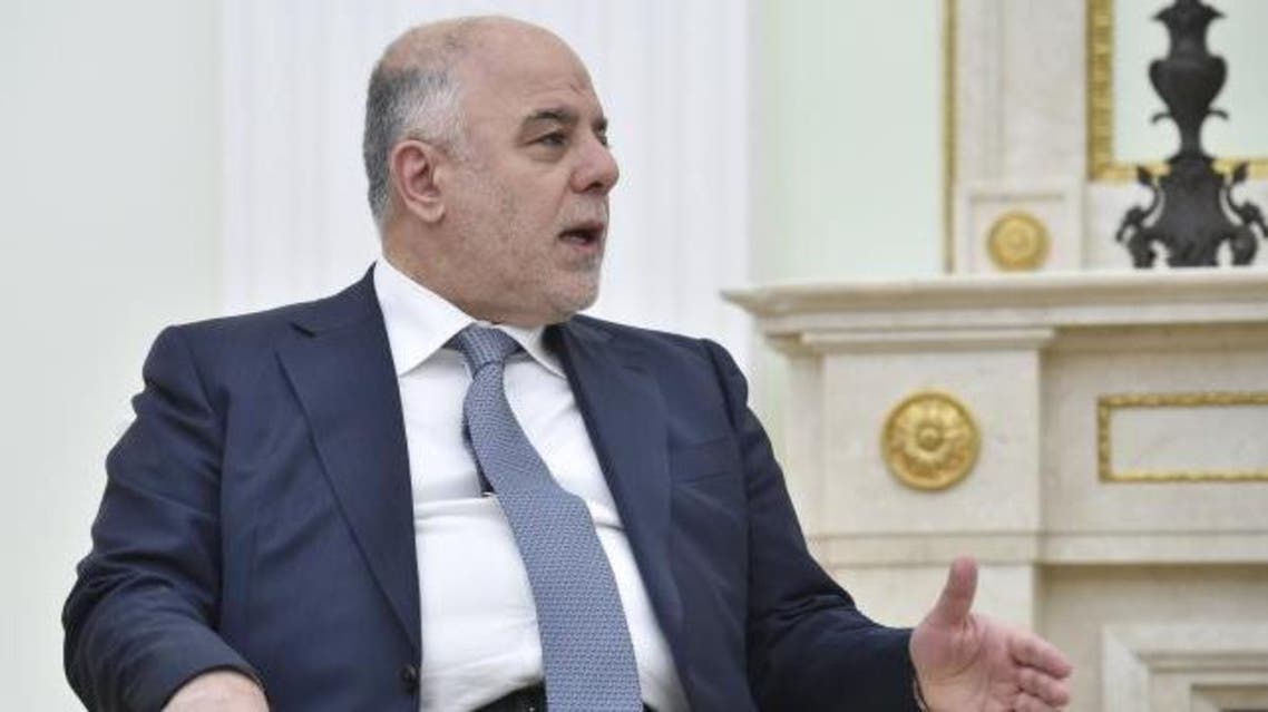 Iraqi Prime Minister Haider al-Abadi talks to Russian President Vladimir Putin (not pictured) during their meeting at the Kremlin in Moscow, Russia, May 21, 2015. reutes