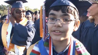 11-year-old California child graduates from college with three degrees