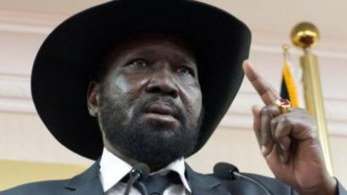 South Sudan president, Salva Kiir Mayardiit lecturing to media houses in April in Juba