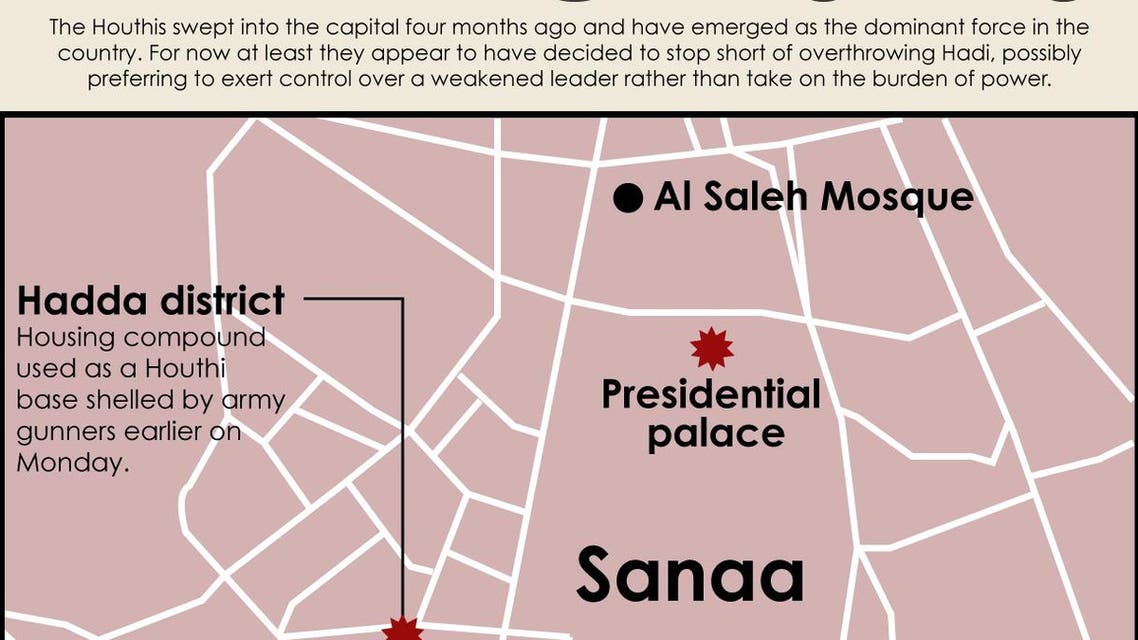 Yemen clashes infographic