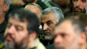 In this Tuesday, Sept. 17, 2013 file photo, head of the elite Quds force of Iran's Revolutionary Guard, Qassem Soleimani, attends a meeting of the commanders of the Revolutionary Guard. (AP)