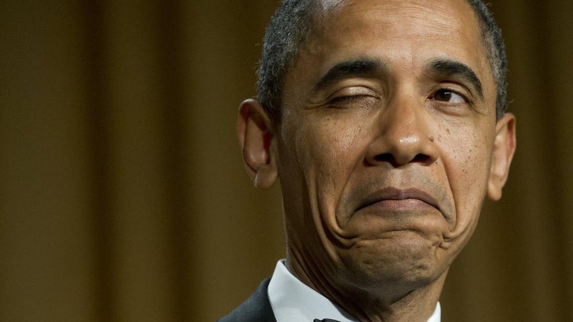 obama winks smile AFP