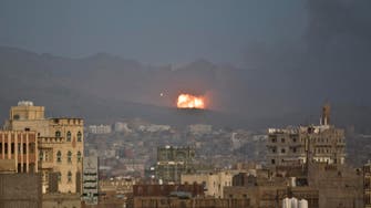 Saudi-led strikes pound Yemen capital 